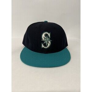 Seattle Mariners New Era 59fifty Hat 7 1/4 Cap Two Tone Teal